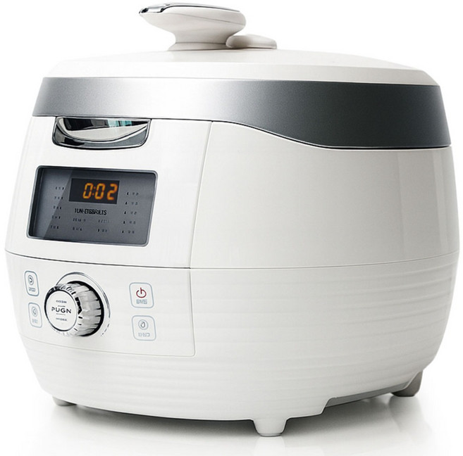 [SUNRISE MALL] 8~10인용 대웅 모닝컴 압력밥솥/멀티쿠커 전기밥솥/고효율 열전도 논스틱코팅 72시간 보온/자동세척 다이얼 조작, 화이트, 8~10인용 AJP-101W