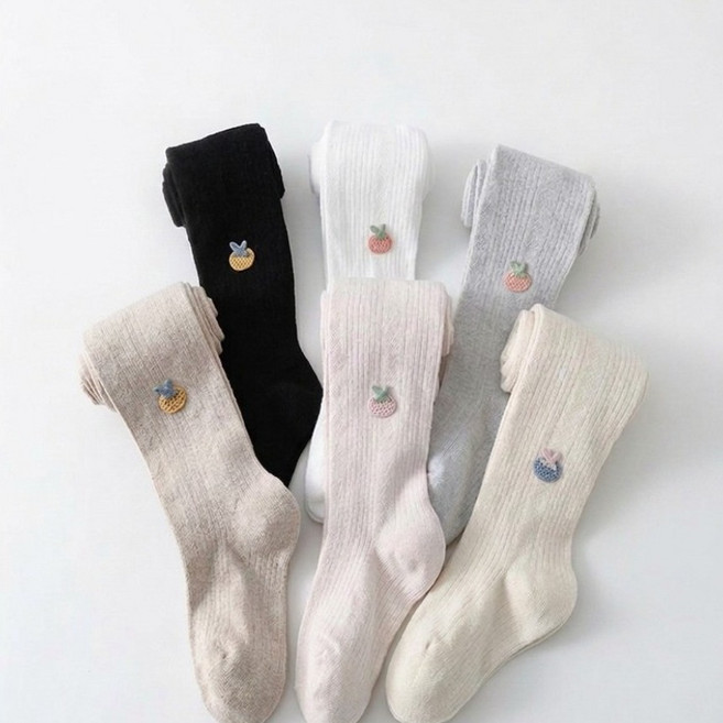 미소 Y311 유아여아아동 귀여운 과일 로고 팬티 스타킹
