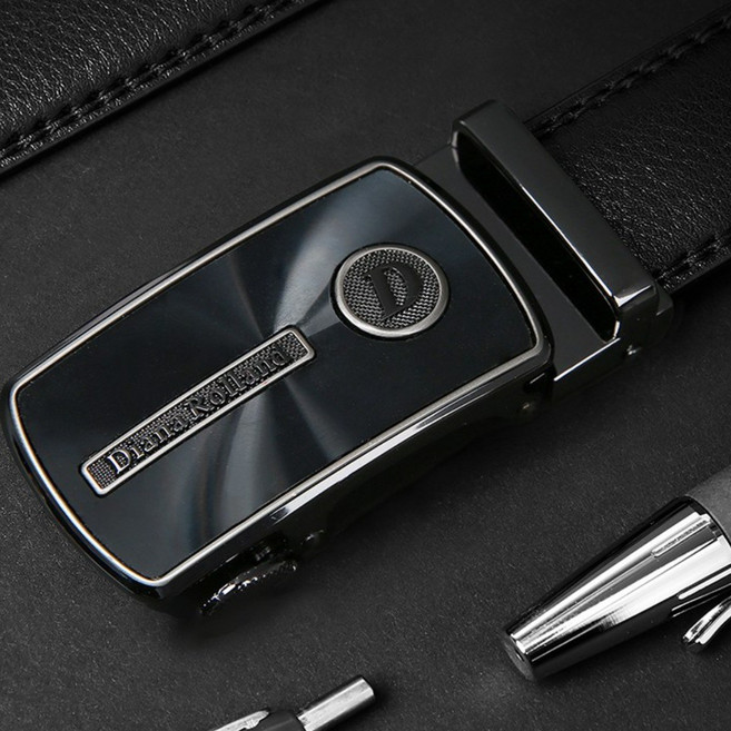 D롤랑 남성 소가죽 캐쥬얼 자동벨트 MAB0008BK