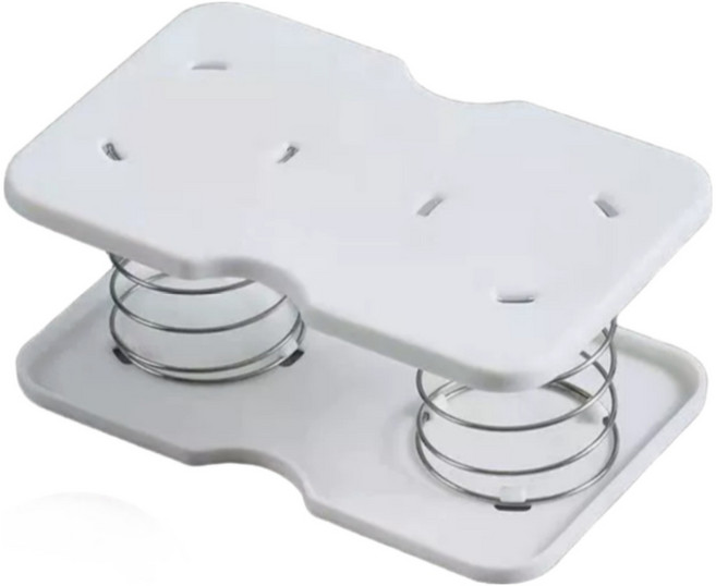 리빙프레소 각티슈 스프링 자동 추출 받침대 티슈박스 호환형, 5개, 화이트