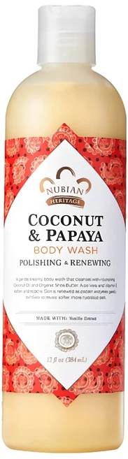 Nubian Heritage 코코넛 & 파파야 바디 워시, 384ml, 1개 - 쿠팡