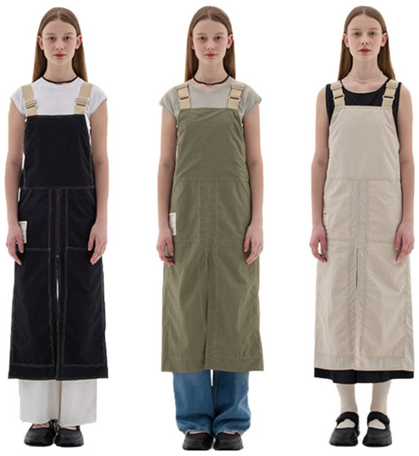 루카너스 자체제작 국산 데이즈 방수 애견 미용 카페 앞치마, 1개, 아이보리