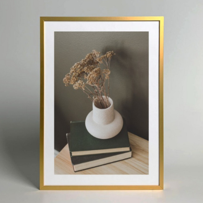 뉴클루 알루미늄 인테리어 액자 프레임, 골드