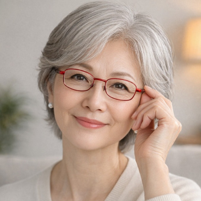 진볼리 휴대용 접이식 돋보기안경태+전용케이스