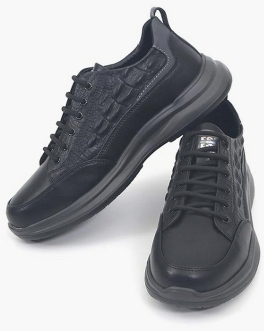 신사야 가죽 크로코패턴 남성스니커즈 25S026