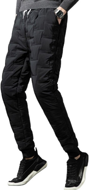 천끝 패딩바지 방한바지 시보리 팬츠