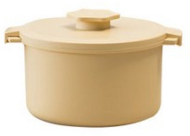 제로라이스 저당밥솥 참숯 세라믹 전자렌지용, 1개, 아이보리