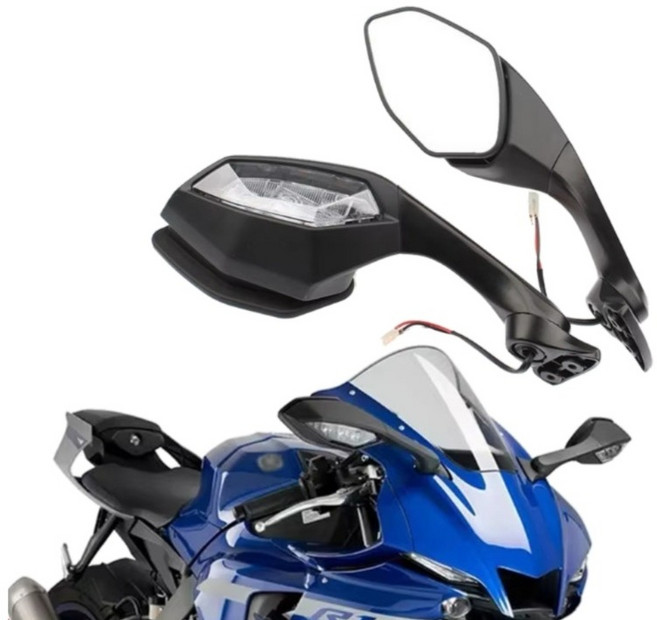 OD 야마하 호환 YZF-R1 R1M(15-23년식) R6(2017-2022) 튜닝 LED 사이드미러