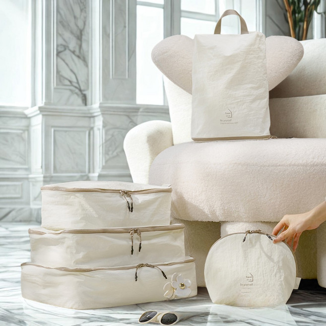 에콤 프리미엄 여행 수납 파우치 5종 세트-여행 파트너