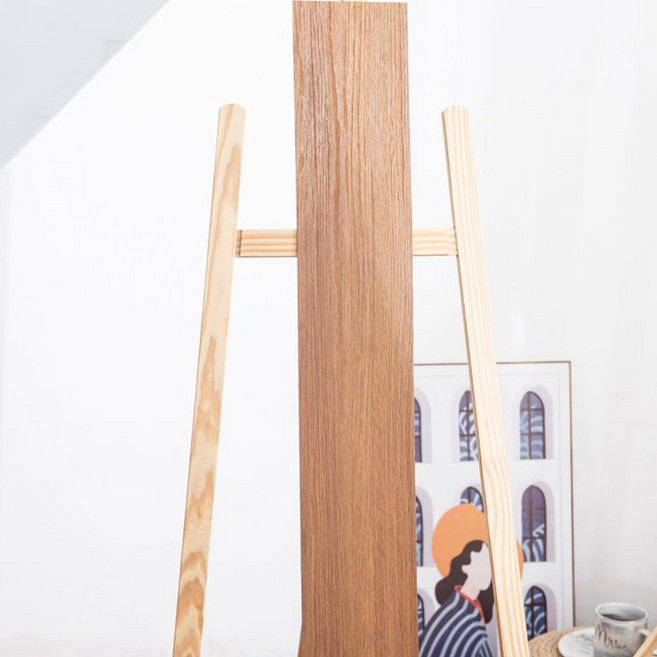 ELSECHO 15.2X91.4cm 접착식 직사각 장판 원목패턴 장판, 24개, CTDBA01