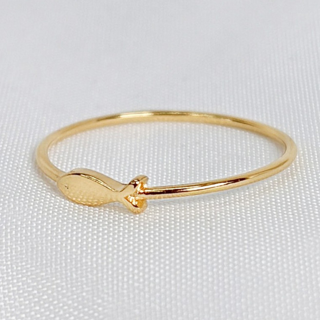 물고기반지 실버925 순은반지 여성 재물 행운 애끼반지 새끼반지 수능반지
