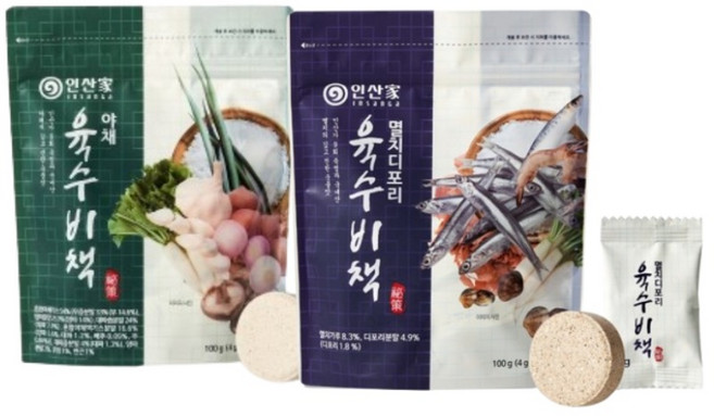 낱개포장 코인육수 육수비책 2가지맛 1세트, 1개, 200g