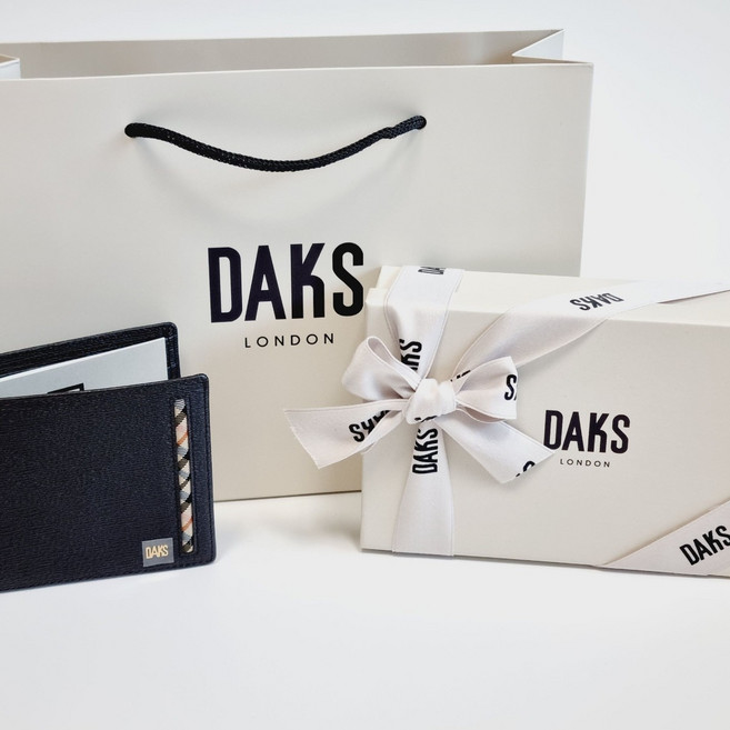 [백화점매장판] 닥스 반지갑 남성 남자 명품 클랙식 정장 선물 가죽 닥스전용 선물포장박스+쇼핑백증정