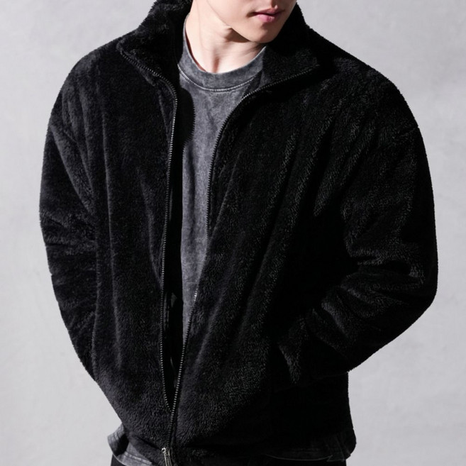 어깨패드가 들어간 특허 남자 플리스 후리스 집업 자켓 점퍼 디바라 시그니처 수트 남자 어깨뽕