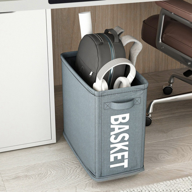 앨오앤지 사무실 책상아래 가방 수납함, 1개, 그레이