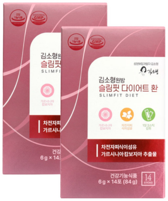 헤밀레 김소형원방 슬림핏 다이어트환 플러스, 84g, 2개