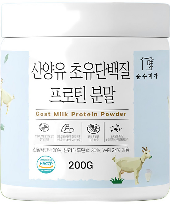 순수미가 산양유 초유단백질 프로틴 분말, 1개, 200g