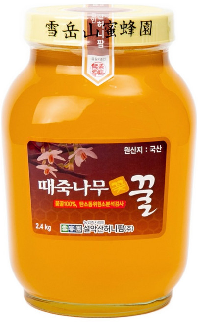 설악산허니팜 꽃꿀100% 때죽나무꿀, 2.4kg, 1개