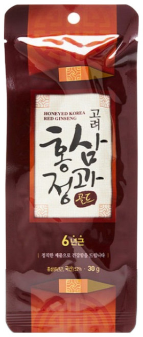 국내산 6년근 고려홍삼한뿌리, 10개, 30g