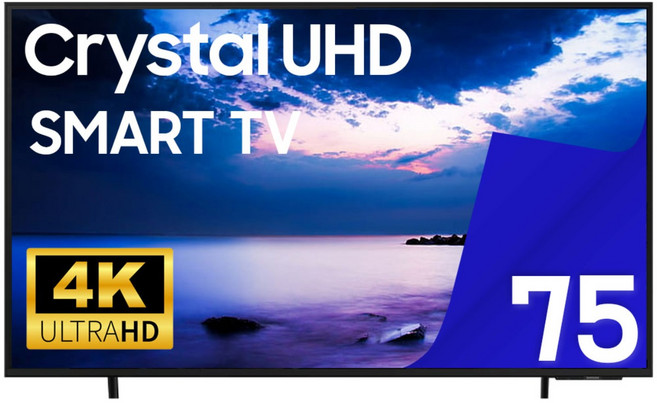 삼성전자 75인치 크리스탈 UHD 스마트 LED TV 75DU7200 국내 OTT 지원, DU7200, 방문설치, 스탠드형, 190cm(75인치)
