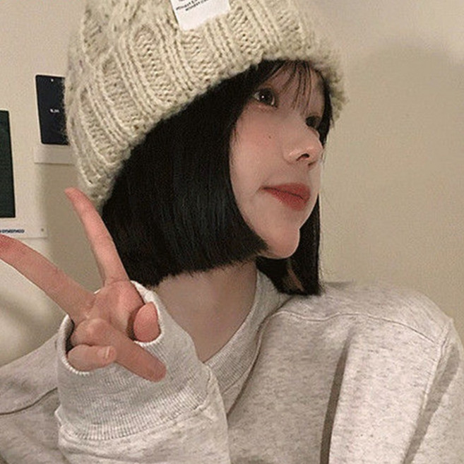 꽈베기 털모자 겨울 비니 골지 니트 모자