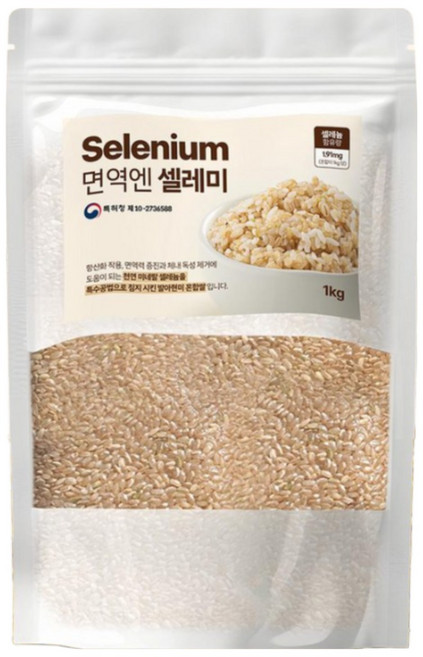 면역엔 셀레미 면역력 항암 셀레늄 기능성쌀, 1개, 1kg