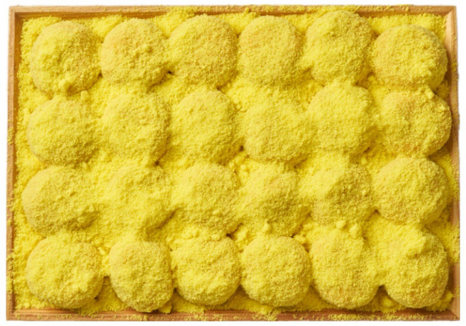 하람떡방 당일생산 100% 찹쌀 전통 호박 인절미 개별포장 떡 카스테라가루 포함, 1개, 1kg