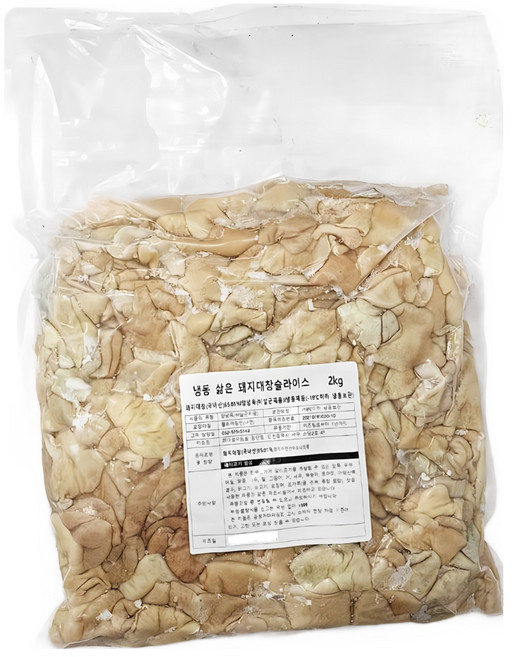 (배터짐) 국내산 삶은 돼지대창 2kg (일요일&당일발송), 1개
