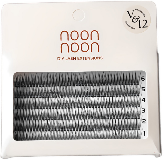 눈눈 내츄럴 가닥 속눈썹 6-12mm 240pcs 초보자에게 적합 블랙, 1개, A형-8mm
