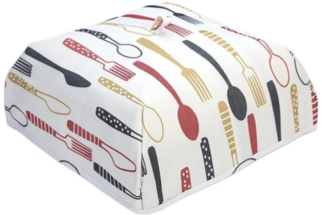 Pyunri 접이식 보온 밥상커버 보온기능 방진 방충, 1.레드_대형, 1개