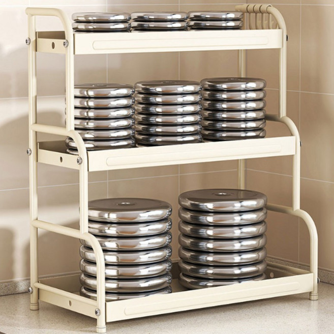 정싱 주방 양념선반 정리대 주방 다용도 정리 싱크대 선반, 1개, 흰색