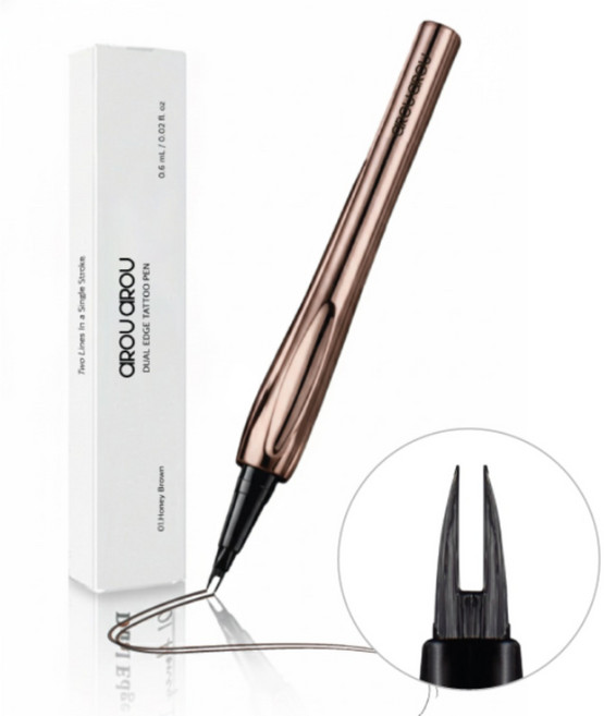 아로아로 이마라인 교정펜 헤어라인 펜슬 타투펜 눈썹 틴트, 1개, 01. 허니 브라운