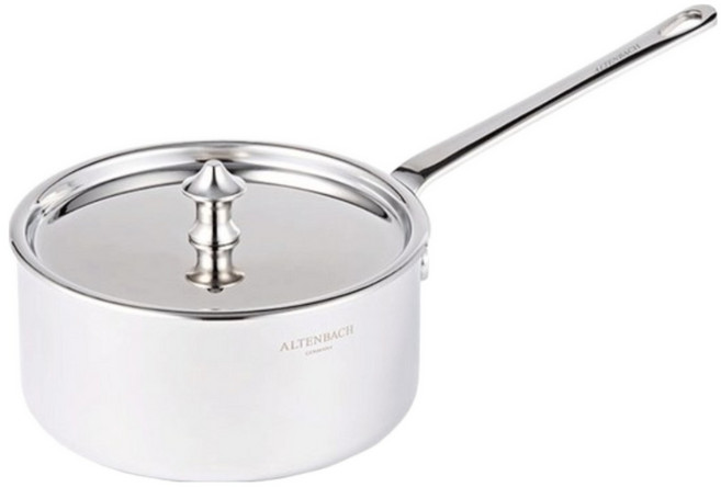 알텐바흐 미니티 통5중 316Ti 편수 스텐 냄비 소스팬 소스팟 12cm, 1개