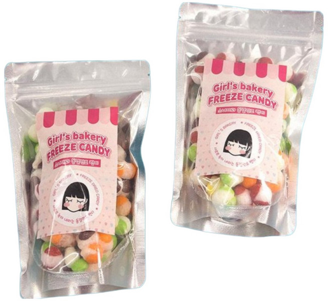 동결건조 스키틀즈 과일맛 캔디 수제사탕 젤리, 100g, 1개
