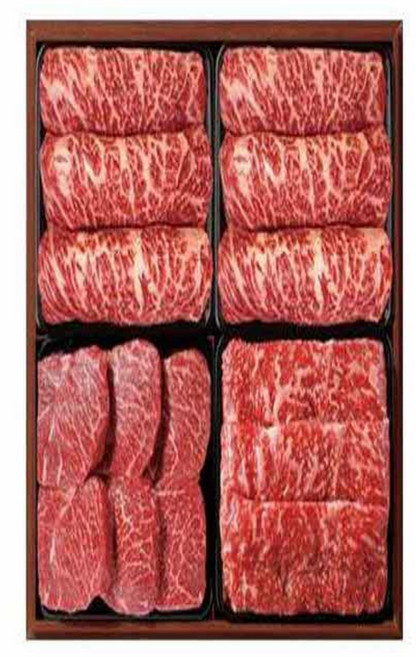 [동화정육] 삼삼한 1+등급 한우 프리미엄 선물세트 2호 1.2kg (등심/등심/채끝/양지), 1세트