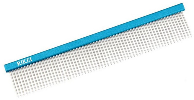 [리케이] 푸들 콤 / 가로 25cm / 알루미늄 스텐레스 재질 / 푸들콤, 하늘색, 1개