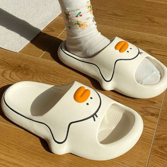 파티굿즈 EVA 오리 슬리퍼 실내 층간소음 사무실 거실 학교 학원 어린이집 유치원 교사, 1개, 화이트