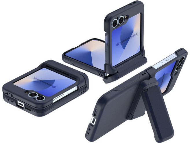 원더글라스 갤럭시 플립5 / 플립6 / 플립7 (Z플립5 / Z플립6 / Z플립7) 카드 수납 스탠드 에어 컴포터블 케이스