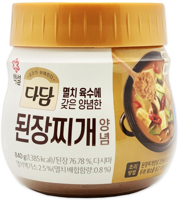 다담 된장찌개840gx1개, 840g, 3개