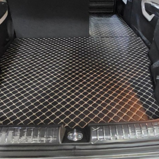 기가차 더뉴 레이 밴 트렁크매트 2인승 화물칸 적재함 자동차 차박매트 카 가죽 바닥, 트렁크바닥, 블랙+블랙, 레이 / 더뉴 레이 2인승 밴