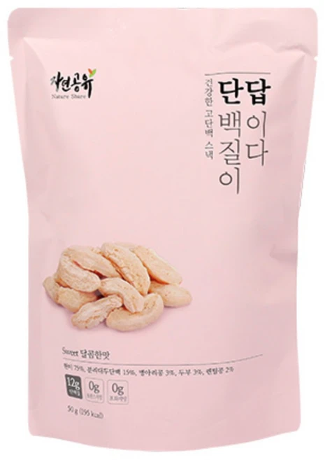 자연공유 단백질이 답이다 과자 스위트, 50g, 6개 - 쿠팡