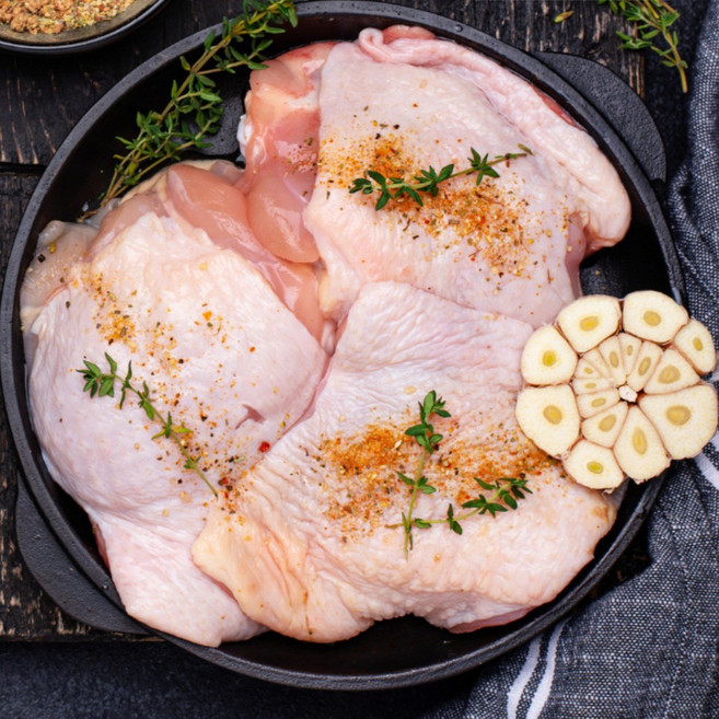 국산 뼈없는 순살 닭다리살 정육 1kg * 2팩, 2개