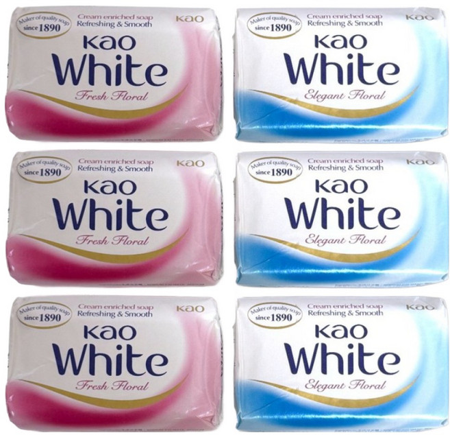 코스트코 카오 화이트 비누 6개, 130g, 6개입