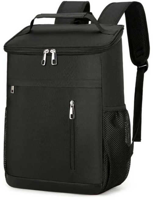 YOPENCE 아웃도어 다용도 보온보냉 백팩 쿨러 보냉가방 25L, 블랙, 1개