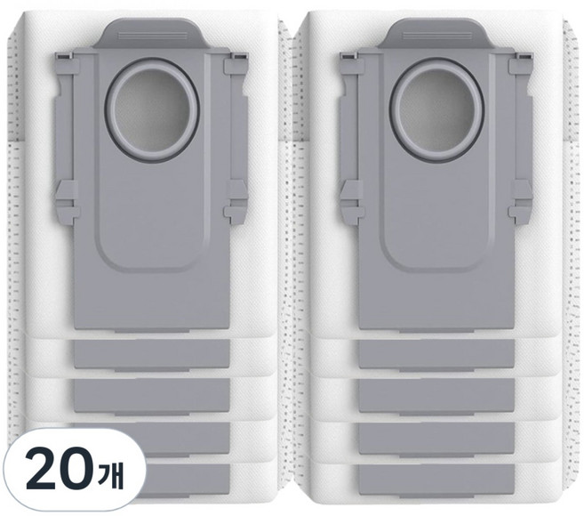 대한우리필터 로보락 S9 MaxV Ultra 호환 먼지봉투 더스트백 10매, 20개, 수량