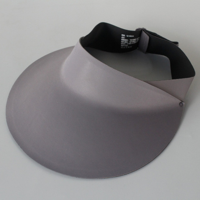 넓은창 차광 패션 썬바이저 모자 그레이