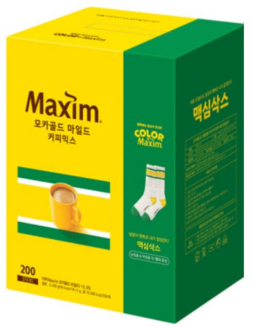 맥심 모카골드 마일드 커피믹스 200개입(200T) + 맥심삭스, 모카골드200T + 맥심삭스
