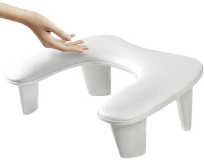 네일 손목 받침대 팔 시술대 U자형, 1개, 화이트