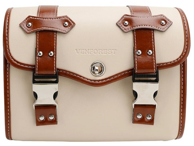 슈퍼커브 사이드백 리어백 클래식 가죽 가방 빈티지, 배색