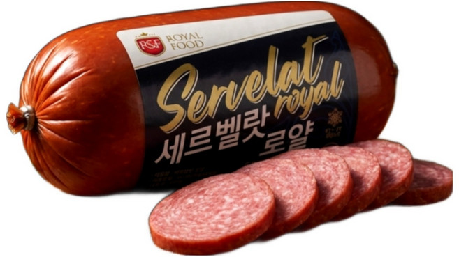 깊은 후추 향과 풍미 가득 프리미엄 소시지 세르벨랏 로얄, 1개, 500g